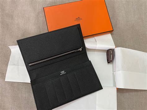 Hermes citizen twill long wallet